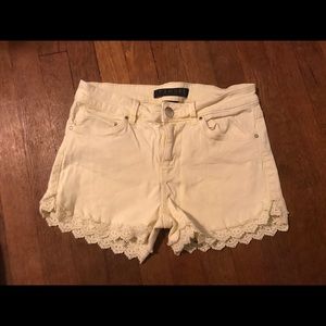 Yellow Jean Shorts